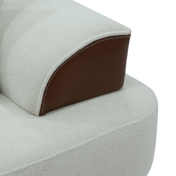 sofa HOBEL MANHATTAN HONEY PHANTOM 6 /WHITE BONCUK 2 (1)
