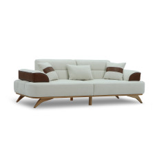 sofa HOBEL MANHATTAN HONEY PHANTOM 6 /WHITE BONCUK 2 (1)