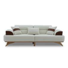 sofa HOBEL MANHATTAN HONEY PHANTOM 6 /WHITE BONCUK 2 (1)