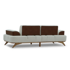 sofa HOBEL MANHATTAN HONEY PHANTOM 6 /WHITE BONCUK 2 (1)