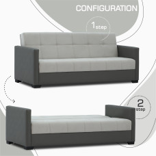 sofa HOBEL MARVEL ECONOM F/R GREY V460/LIGHT GREY VIVALDI 6 (2)