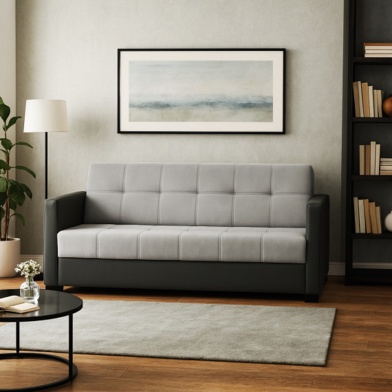 დივანი HOBEL MARVEL ECONOM F/R GREY V460/LIGHT GREY VIVALDI 6 (2)