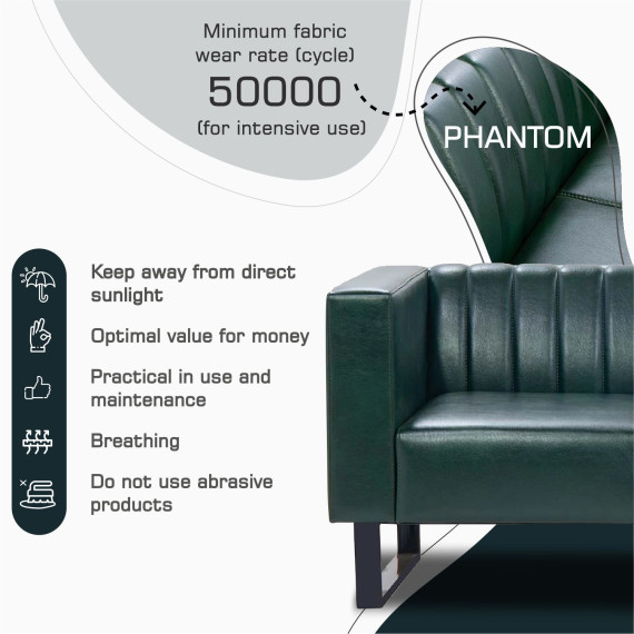диван HOBEL POLO 2 STR GREEN PHANTOM 20 (1)