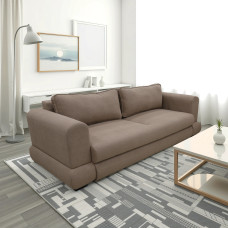 დივანი HOBEL SIDNEY PLUS 3 STR F/Z LIGHT BROWN BUKLE 5 (2)