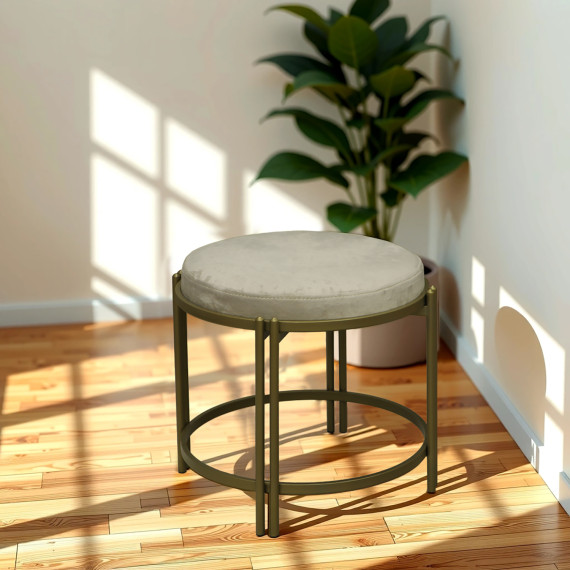 табурет и пуф HOBEL BENCH-02 METAL GOLD/MONACO 02 (1)