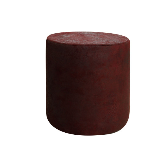 табурет и пуф VEGA CIRCLE LEATHER. R40 COMBY (1)