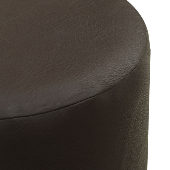 табурет и пуф VEGA CIRCLE LEATHER. R40 COMBY (1)