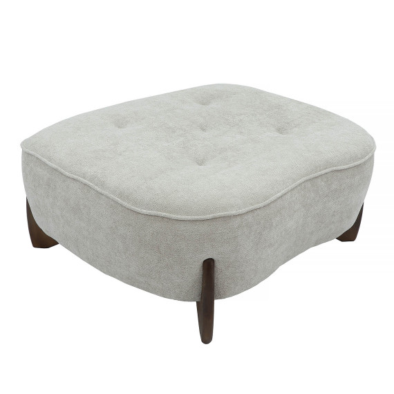 სავარძელი HOBEL DANIA POUFIK CREAM BONCUK 4/ BROWN BEATTO 1012 (1)