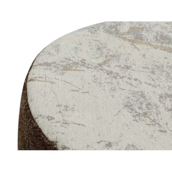 табурет и пуф HOBEL CIRCLE METAL (33X33X45) BONCUK 27/CANYON SMOKE (1)