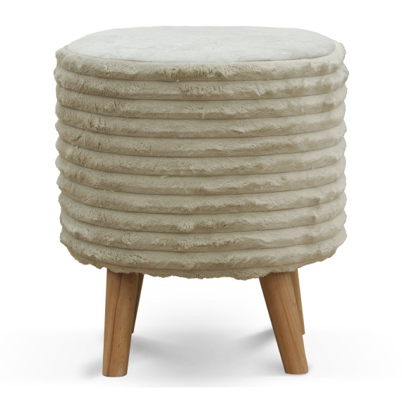 ტაბურეტი და პუფი HOBEL SONYA ROUND MEGA BEACH/CREAM MONACO 2 (1)