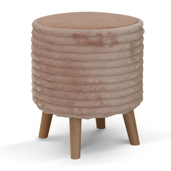 ტაბურეტი და პუფი HOBEL SONYA ROUND MEGA OLDROSE/PINK MELO 12 (1)