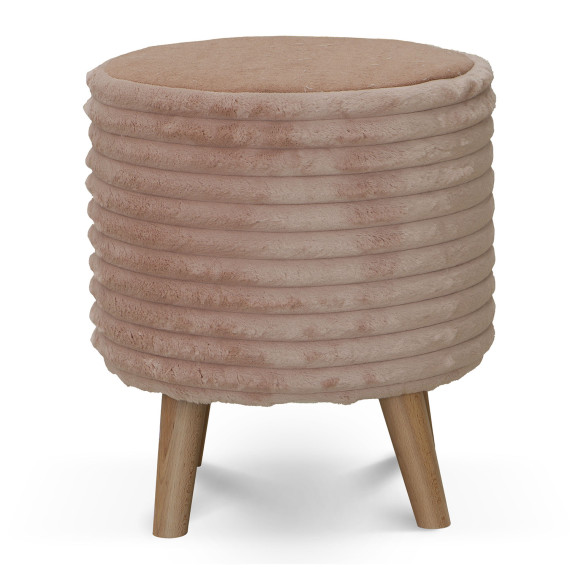 ტაბურეტი და პუფი HOBEL SONYA ROUND MEGA OLDROSE/PINK MELO 12 (1)