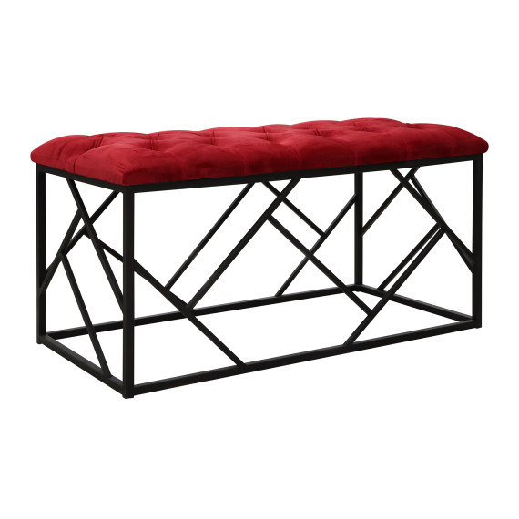 табурет и пуф HOBEL TWIST METAL BLACK LSL/40x80X35 FACE 18 (1)
