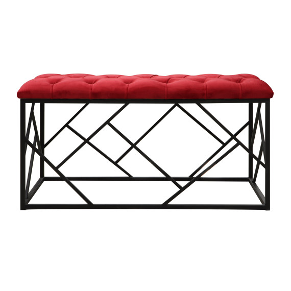 табурет и пуф HOBEL TWIST METAL BLACK LSL/40x80X35 FACE 18 (1)