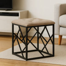 табурет и пуф HOBEL TWIST METAL/38X38X35 -10K/ COMBY(1)