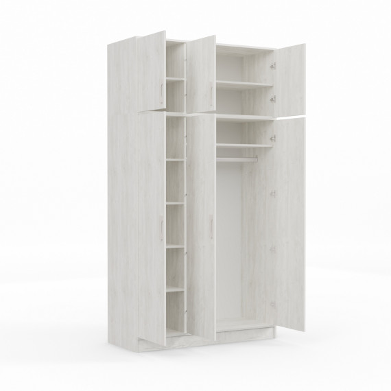 ტანსაცმლის კარადა HOBEL E-135X250 CL/01 (WH) ORMA 144 (7)