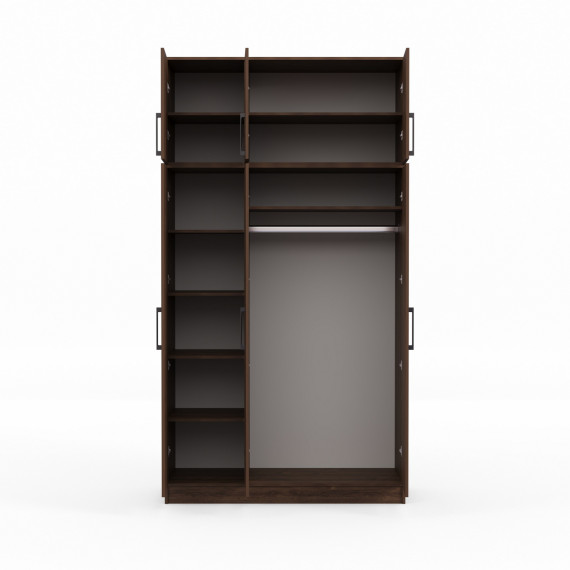 ტანსაცმლის კარადა HOBEL E-135X250 UZ-819 BLACK K090 (7)