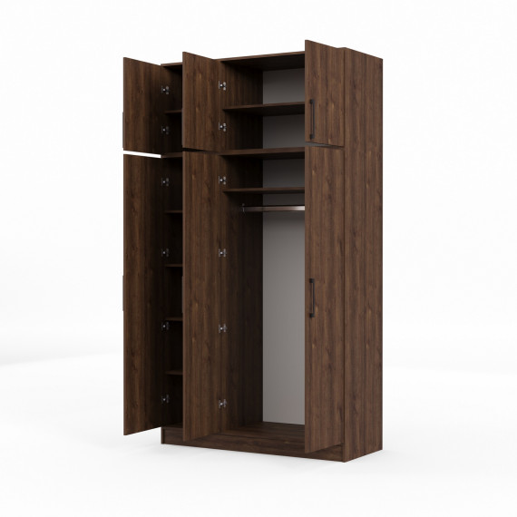 ტანსაცმლის კარადა HOBEL E-135X250 UZ-819 BLACK K090 (7)