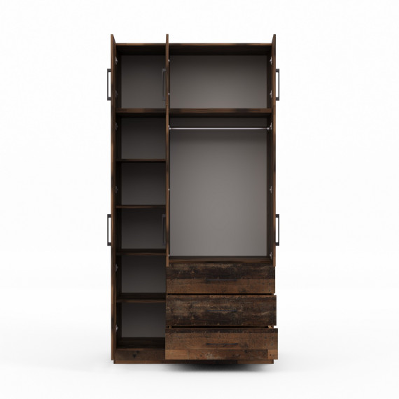 ტანსაცმლის კარადა HOBEL EX-B36 UZ-819 BLACK BS580 (7)