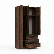 ტანსაცმლის კარადა HOBEL EX-B36 UZ-819 BLACK BS580 (7)