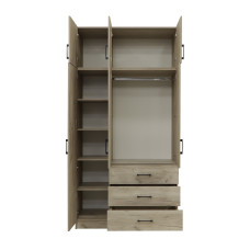 ტანსაცმლის კარადა HOBEL EX-B36 UZ-819 BLACK K002 (7)