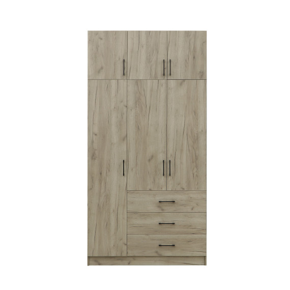 ტანსაცმლის კარადა HOBEL EX-B36 UZ-819 BLACK K002 (7)