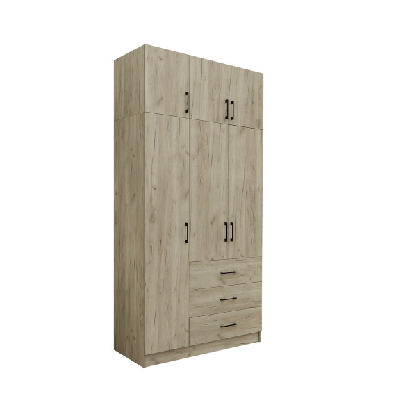 ტანსაცმლის კარადა HOBEL EX-B36 UZ-819 BLACK K002 (7)