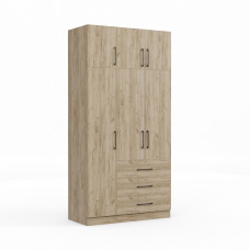 ტანსაცმლის კარადა HOBEL EX-B36 UZ-819 BLACK K002 (7)