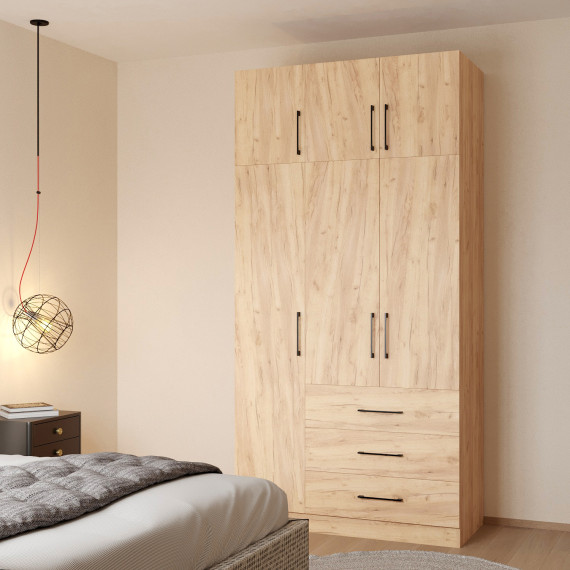 ტანსაცმლის კარადა HOBEL EX-B36 UZ-819 BLACK K003 (7)