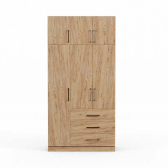 ტანსაცმლის კარადა HOBEL EX-B36 UZ-819 BLACK K003 (7)