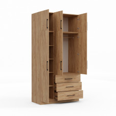 ტანსაცმლის კარადა HOBEL EX-B36 UZ-819 BLACK K003 (7)