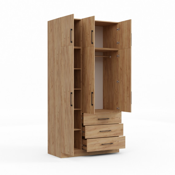 ტანსაცმლის კარადა HOBEL EX-B36 UZ-819 BLACK K003 (7)