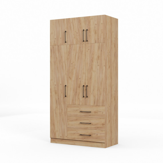 ტანსაცმლის კარადა HOBEL EX-B36 UZ-819 BLACK K003 (7)