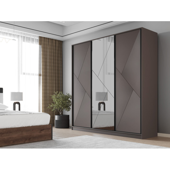 платяной шкаф HOBEL EX-D91 7184 (BK) (7)