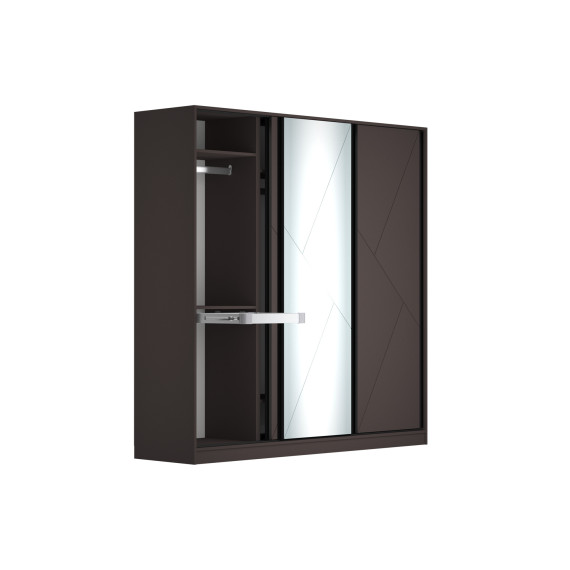 платяной шкаф HOBEL EX-D91 7184 (BK) (7)