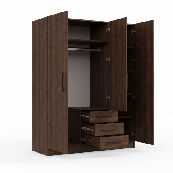 ტანსაცმლის კარადა HOBEL X127 UZ-819 BLACK K090 (6)