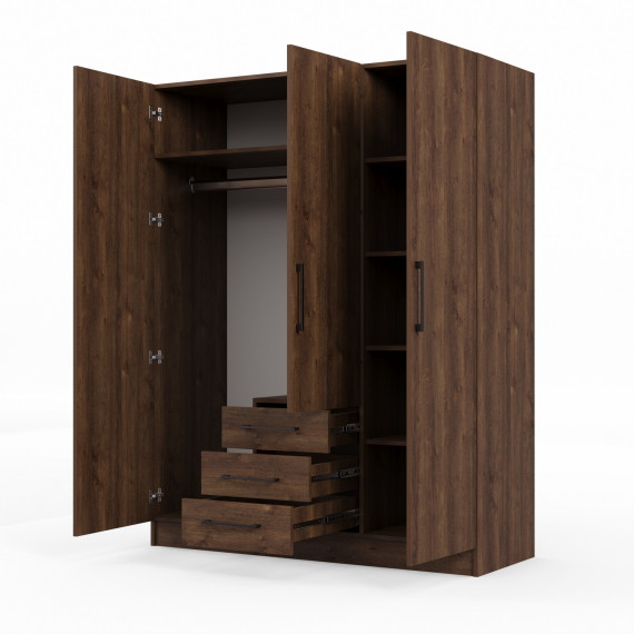 ტანსაცმლის კარადა HOBEL X127 UZ-819 BLACK K090 (6)