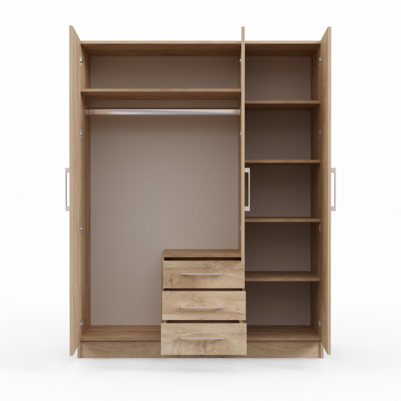 платяной шкаф HOBEL X127 UZ-819 INOX K107 (6)