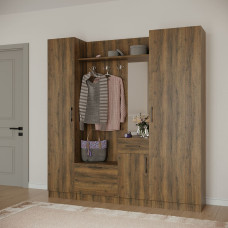 гарнитур для прихожей HOBEL X128 UZ-819 BLACK ORMA 215 (7)