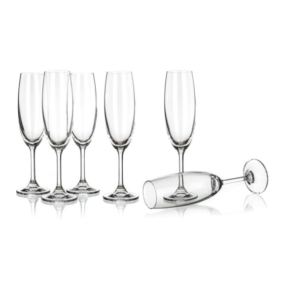 ჭიქის ნაკრები BANQUET 02B4G006210 LEONA CRYSTAL 210ML